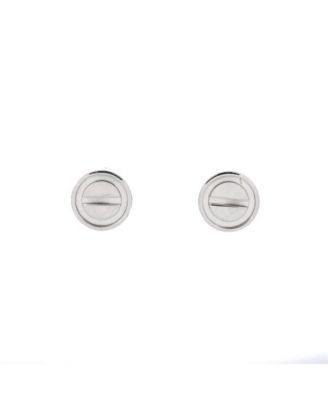  Love Stud Earrings 18K White Gold