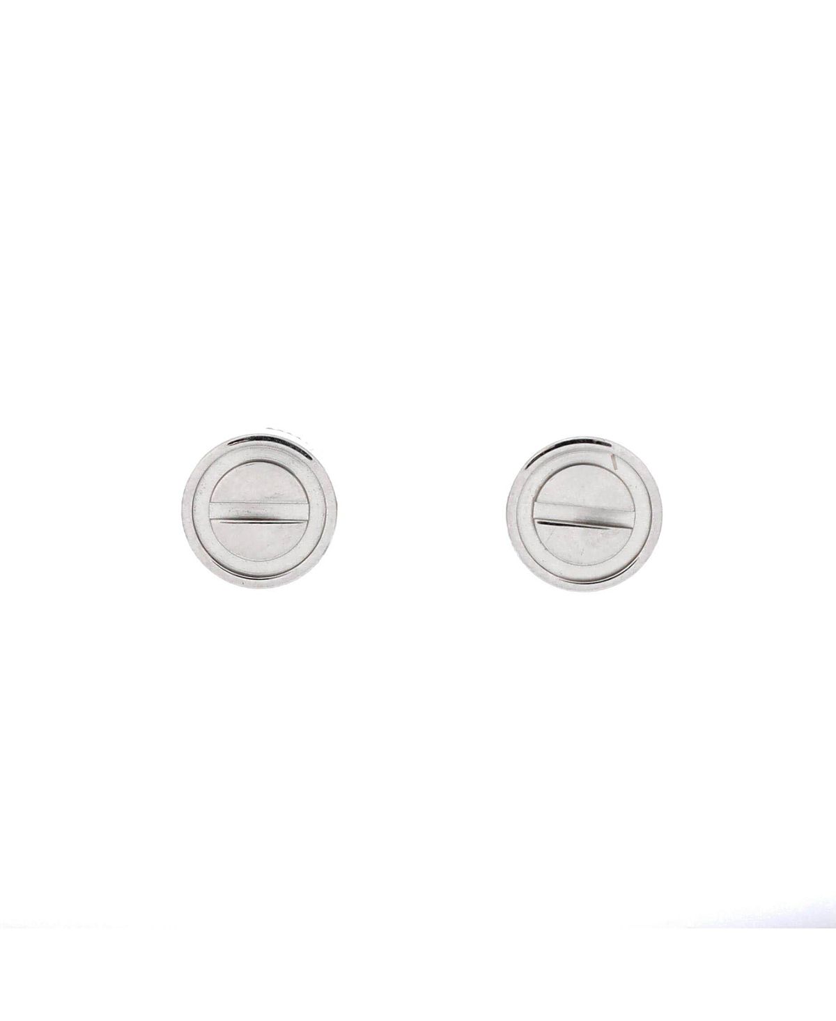Pre-Owned Cartier Love Stud Earrings 18K White Gold