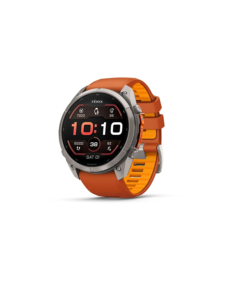 Garmin Fenix 9 Pro Ultimate Outdoor Gps Smartwatch Titanium 51mm In Orange --