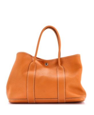 36 Garden Party Tote Leather