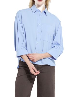 Enid Oversized Cropped Shirt