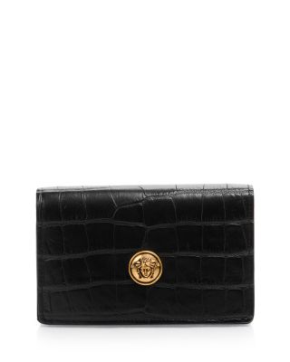 Croc Embossed Leather Mini Bag