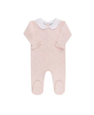 Girls' Peter Pan Diamond Knit Romper - Baby