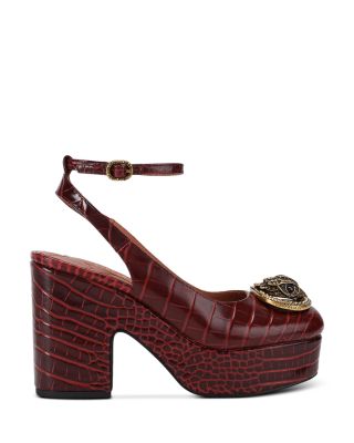 Women's Chelsea Leather Platform Pumps