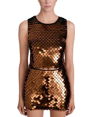 The Paillette Embellished Wool Tank