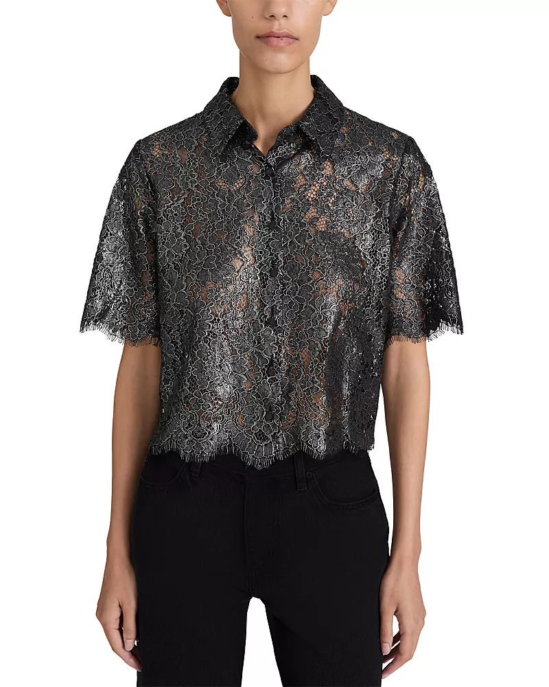 Frame The Foil Lace Shirt