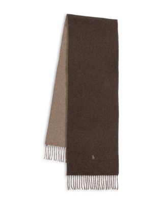 Polo Ralph Lauren Wool Cashmere Blend Double Sided Scarf