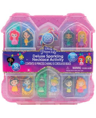 Disney Princess Deluxe Sparkling Necklace Jewelry Kit, Ages 3+