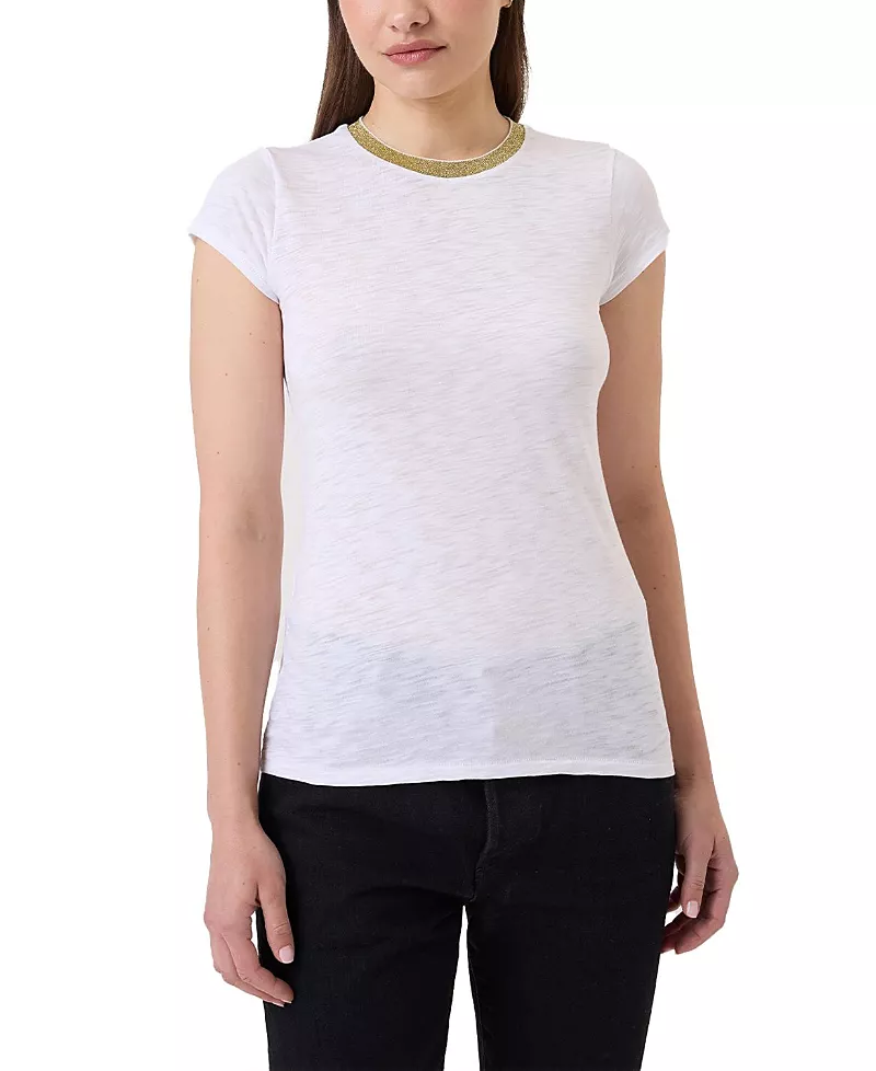 Goldie Lewinter Pave Shimmer Ringer Tee