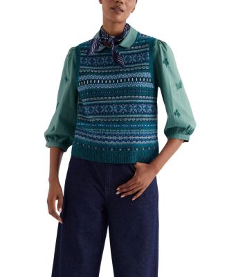 Percella Cove Fair Isle Knitted Vest