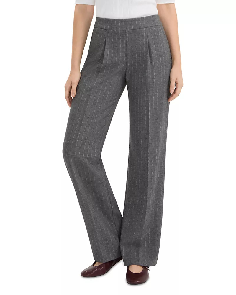 Liverpool Los Angeles Mid Rise Pull On Wide Leg Pants