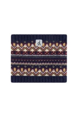  Boys' Fair Isle Jacquard Fleece-Lined Knit Neckwarmer - Little Kid