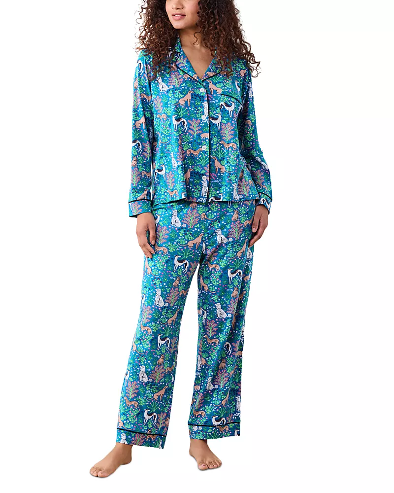 Printfresh Must Love Dogs Knit Long Pajama Set