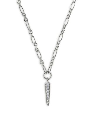 Fate Crystal Spike Pendant Necklace, 16"