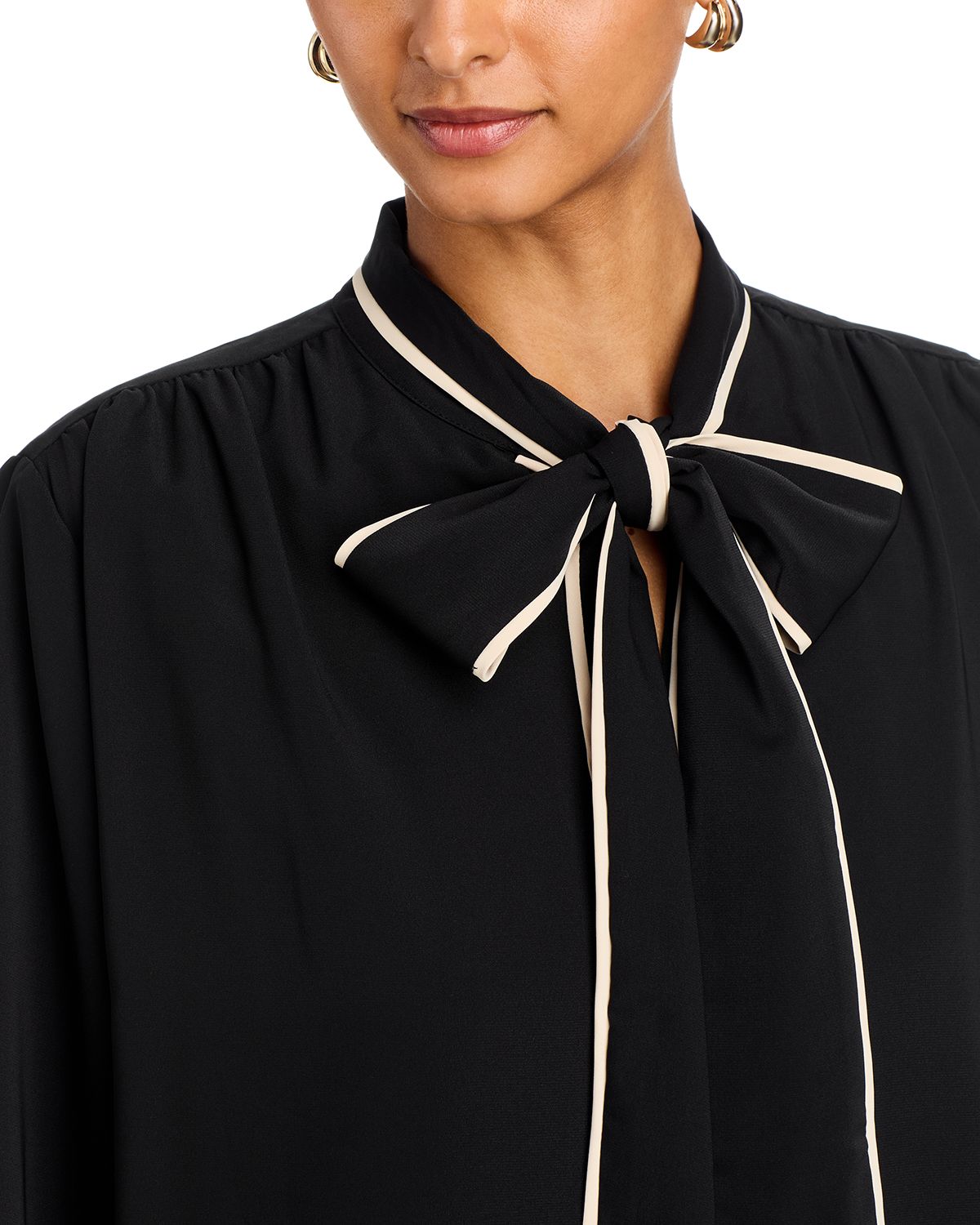 Soft Bow Tie Neck Top thumbnail 4