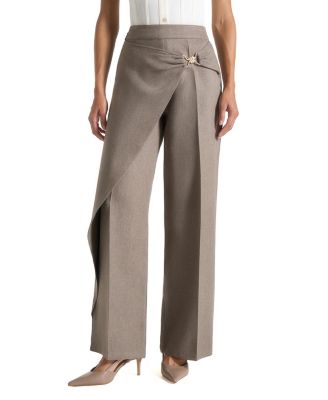 Beryl Wrap Trousers with Hardware Detail