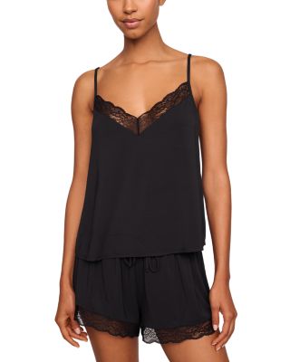 Kari Lace Trim Cami and Shorts Pajama Set