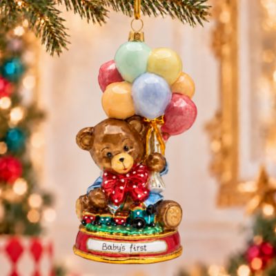 Joyful Beginnings First Christmas Glass Ornament