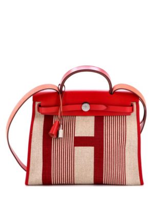 31 Herbag Zip H Vibration Toile and Leather