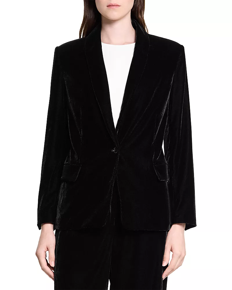 Theory Velvet Shawl Collar Blazer