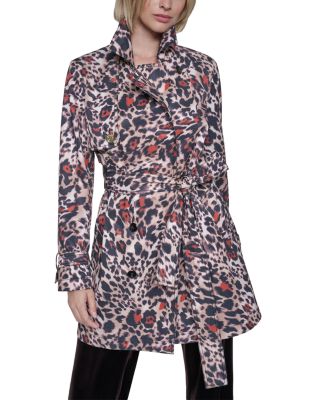 Sonia Rykiel Animal Print Trench Coat