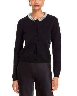 Embellished Crewneck Cardigan