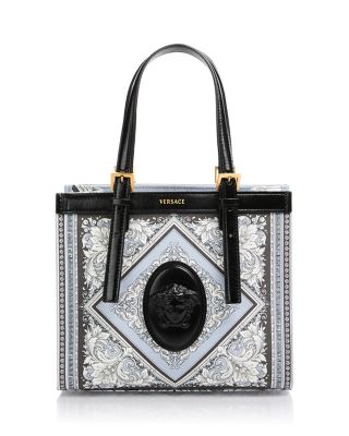 Neoclassic Barocco Canvas & Leather Mini Tote