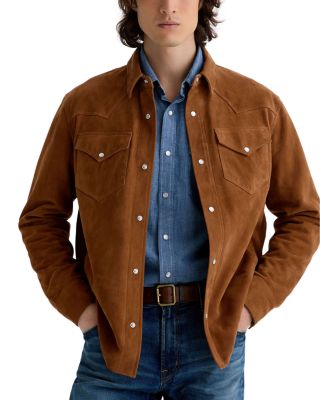 Elias Suede Leather Western Pocket Jacket