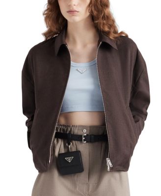  Ribbed Knit Cotton Crop Top