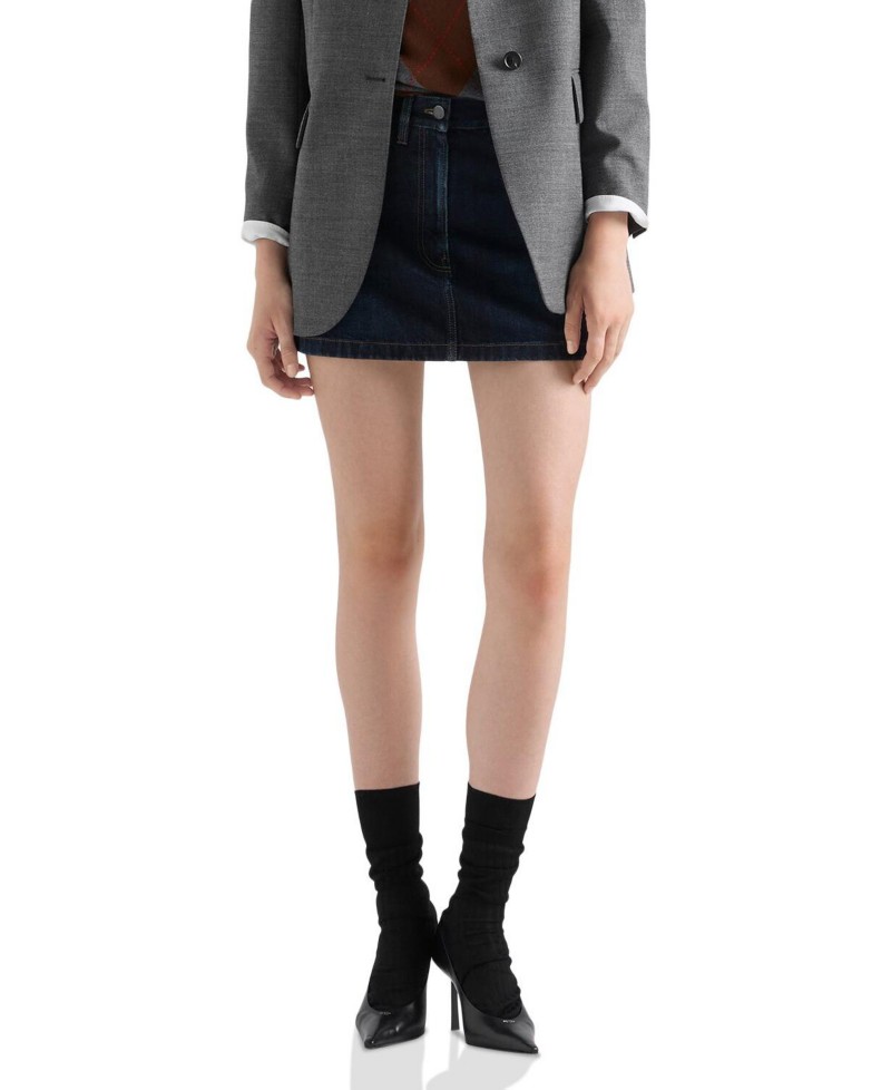 Prada Denim Miniskirt by Bloomingdale's