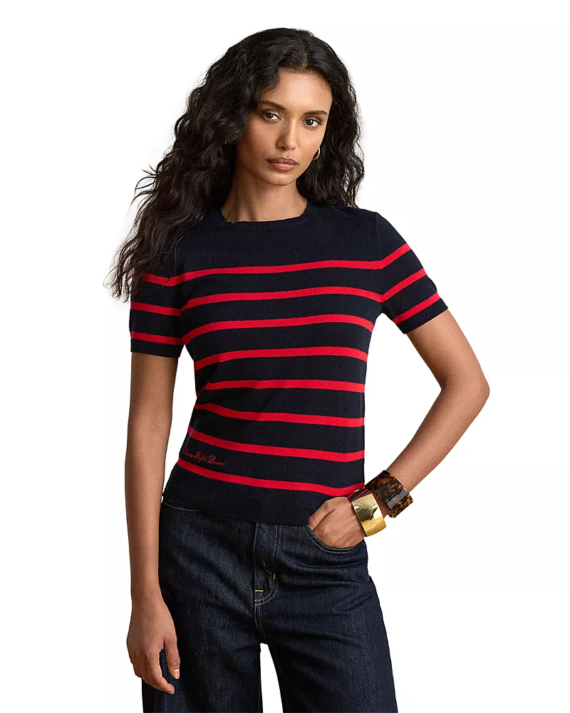 Lauren Ralph Lauren Striped Crewneck Sweater