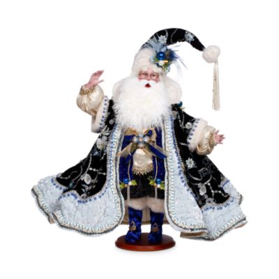 Blue Suede Shoes Santa Figurine
