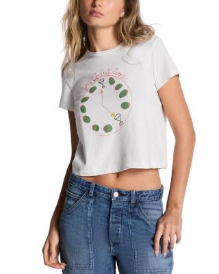 50s Cocktail Time Cropped Graphic Tee