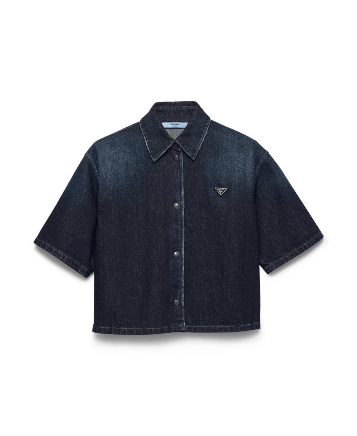 Short-Sleeved Denim Shirt thumbnail 6
