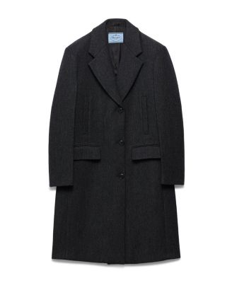Single-Breasted Double Wool Coat