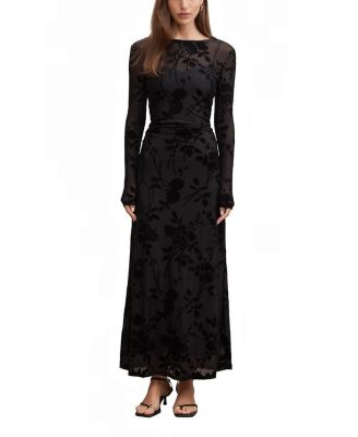  Women's Angelina Mesh Burnout Midi Dress