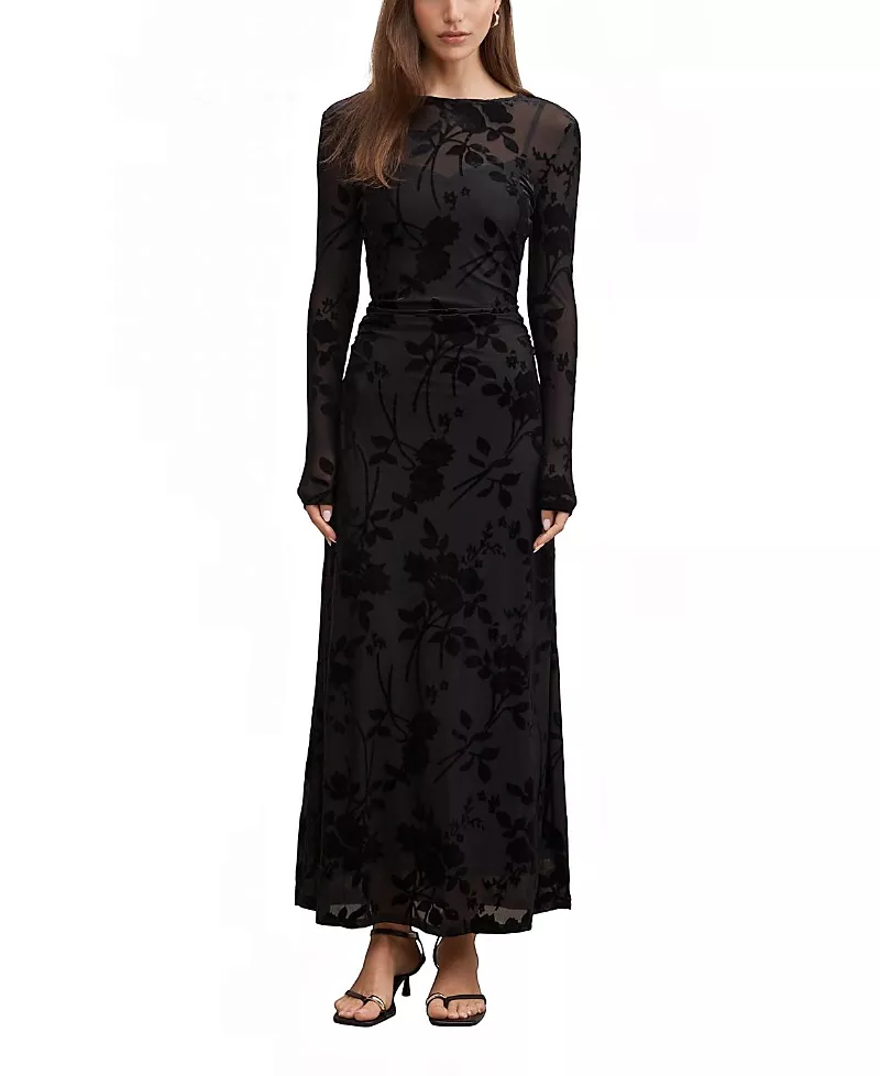 Ever New Women's Angelina Mesh Burnout Midi Dress