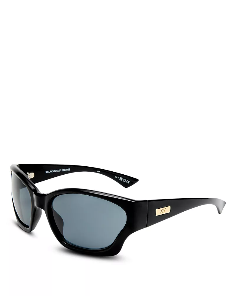 Le Specs Salacious Wraparound Sunglasses, 61mm