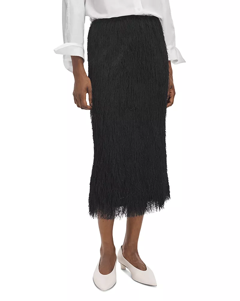 rag & bone Amalia Fringe Midi Skirt