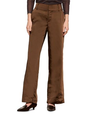 Spotlight High Rise Satin Pants 