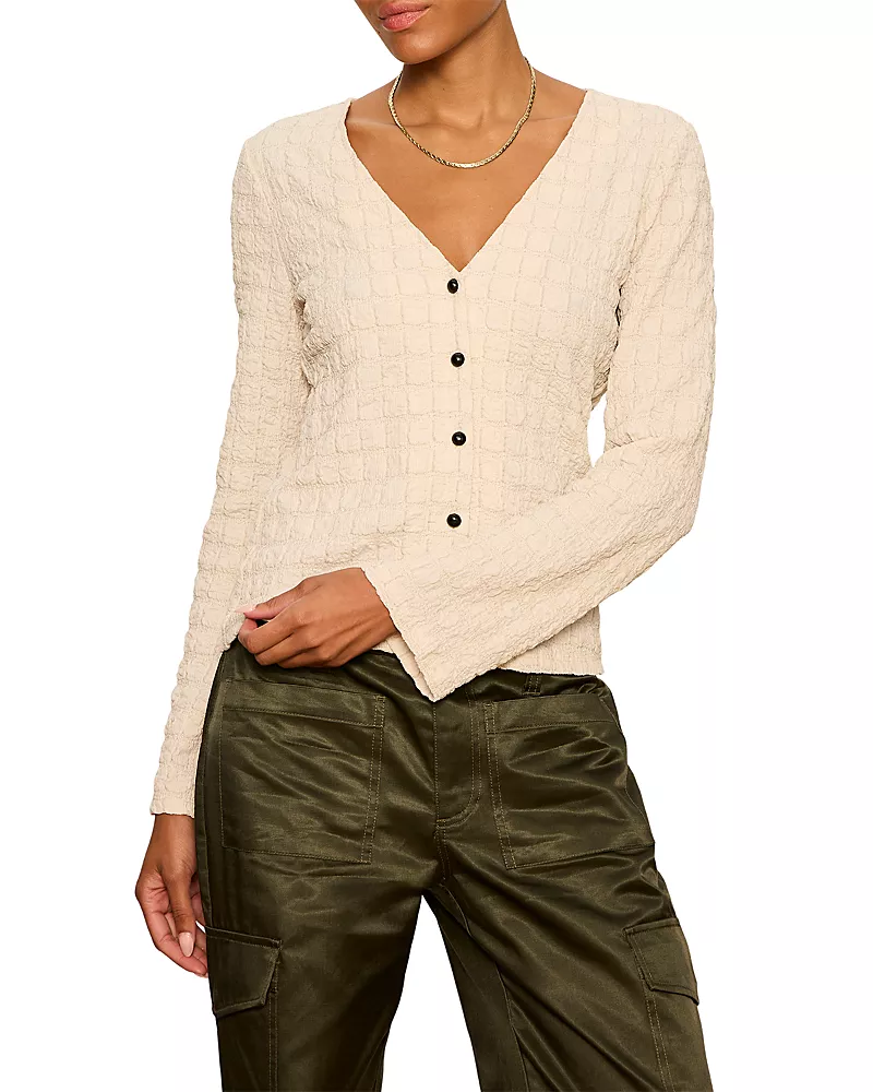 Sanctuary Party Dreamer Textured V Neck Top