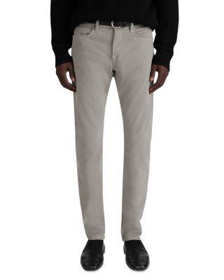 Frame L'Homme Slim Brushed Twill Pants in Deep Umber