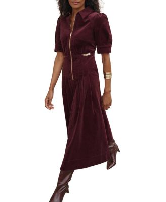  Women's Corduroy Maxi Dress