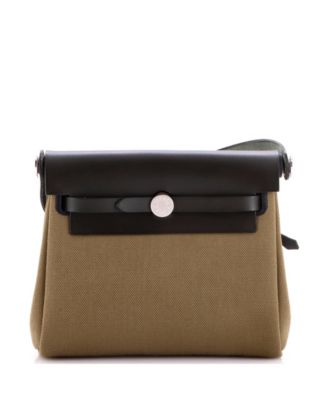 20 Herbag Zip Toile and Leather