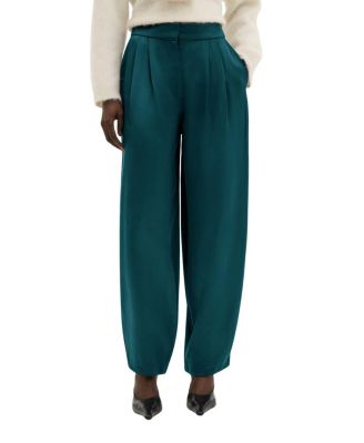 Smilla Barrel Leg Satin Trousers