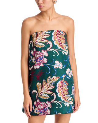Greya Strapless Floral Mini Dress
