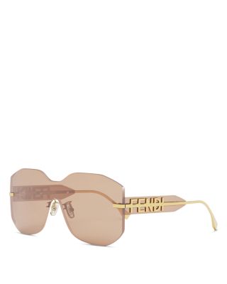Fendi Graphy Shield Sunglasses, 144mm In Pink