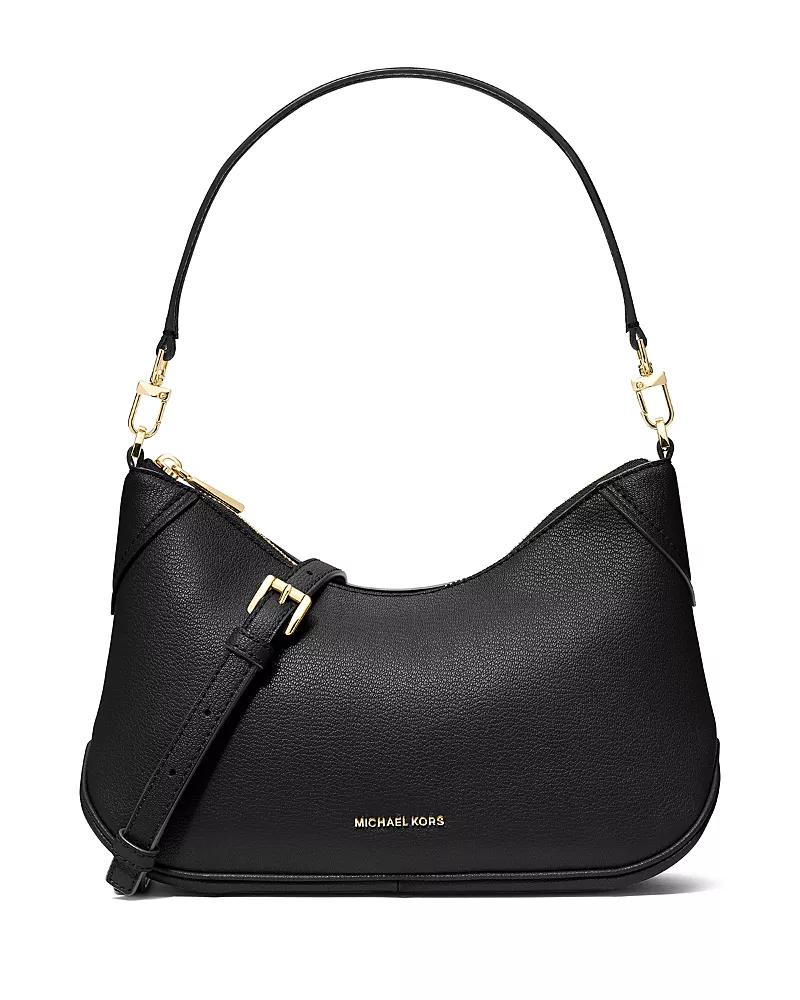 Michael Kors Jet Set Leather Convertible Pochette Crossbody