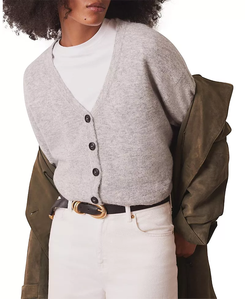 Mint Velvet Women's V-Neck Knit Cardigan