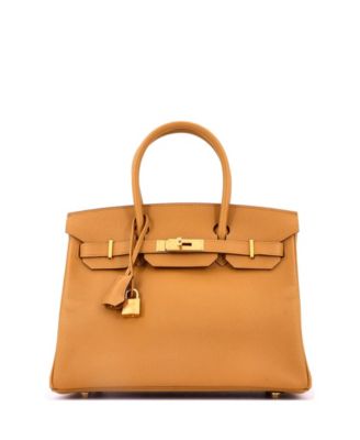 Birkin 30 Handbag Brown Epsom with Gold Hardware
